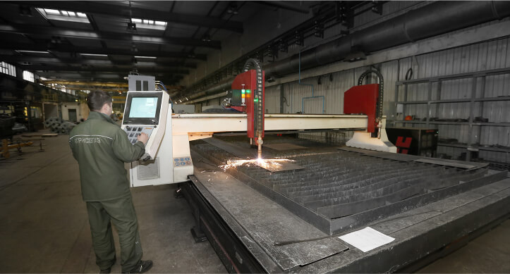 Установка станка плазменной резки Baykal