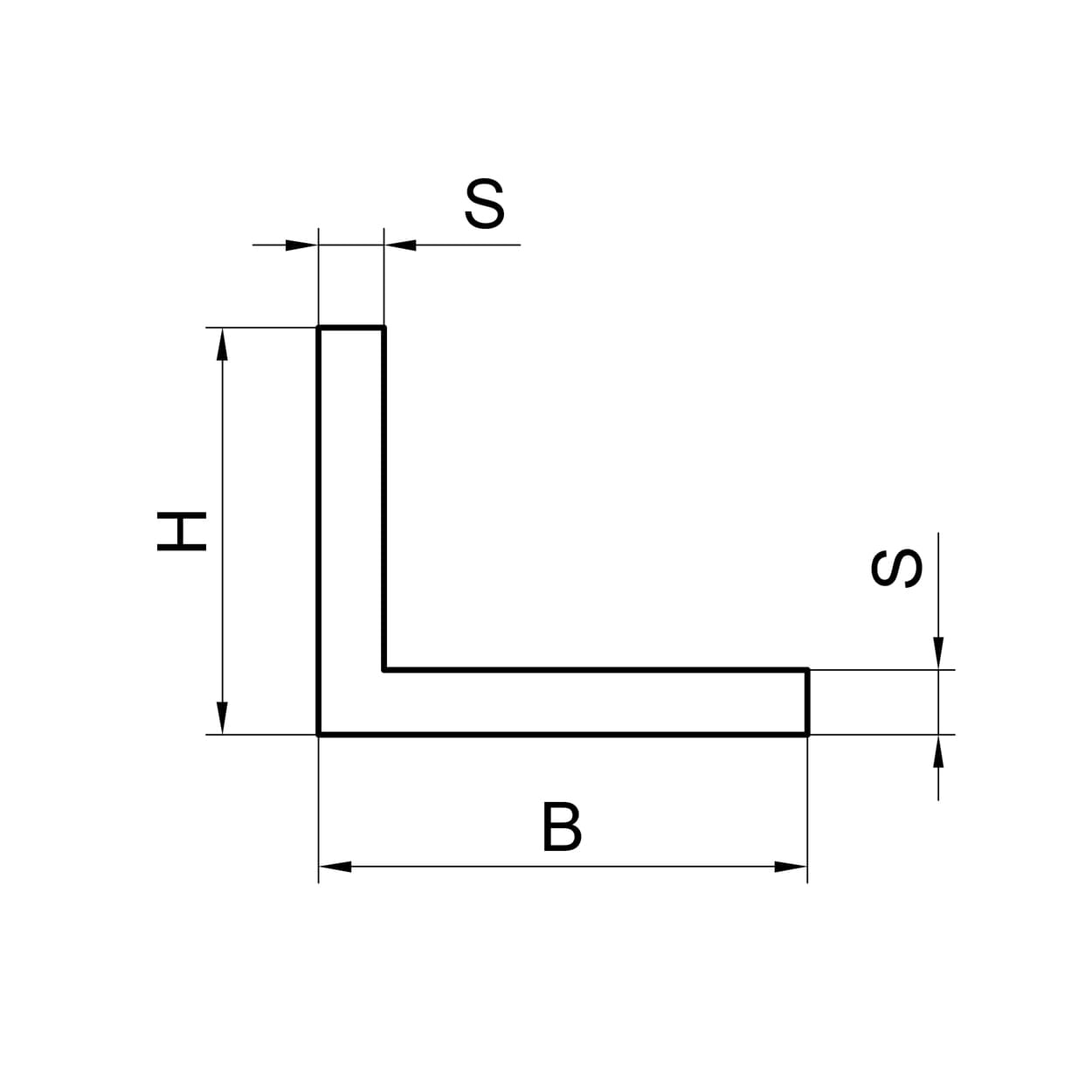 Профиль угловой алюминиевый 80x25x2