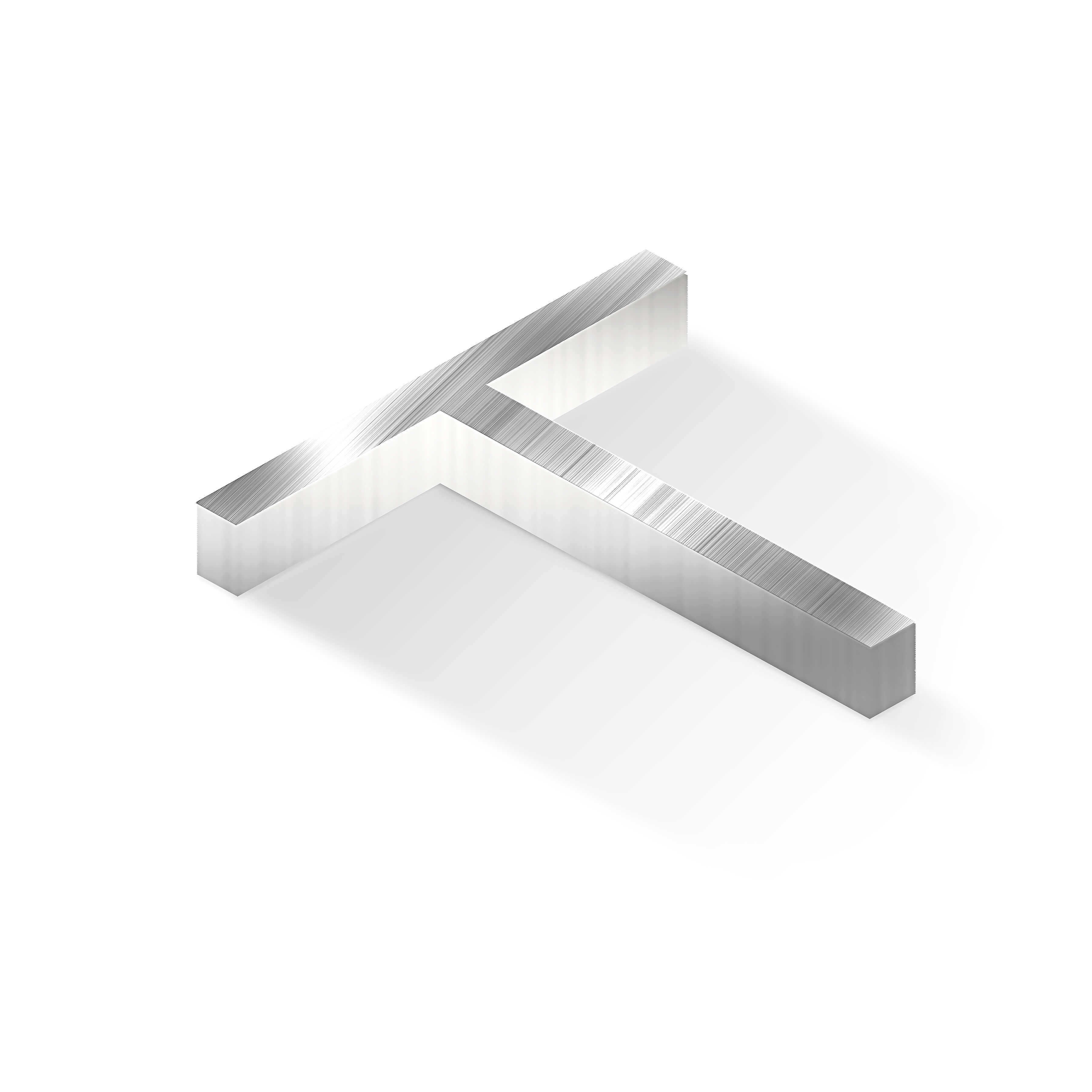 Т-образный алюминиевый профиль 30x50x4