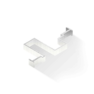 Алюминиевый профиль для дверей 63x28,5