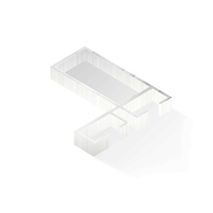 Алюминиевый профиль экран для ванны 36x40