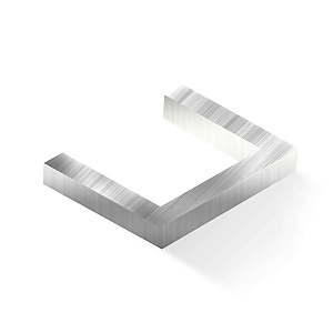 Швеллер алюминиевый 112x80x2